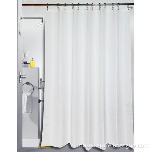 100% polyester jacquard fabric waterproof shower curtain​